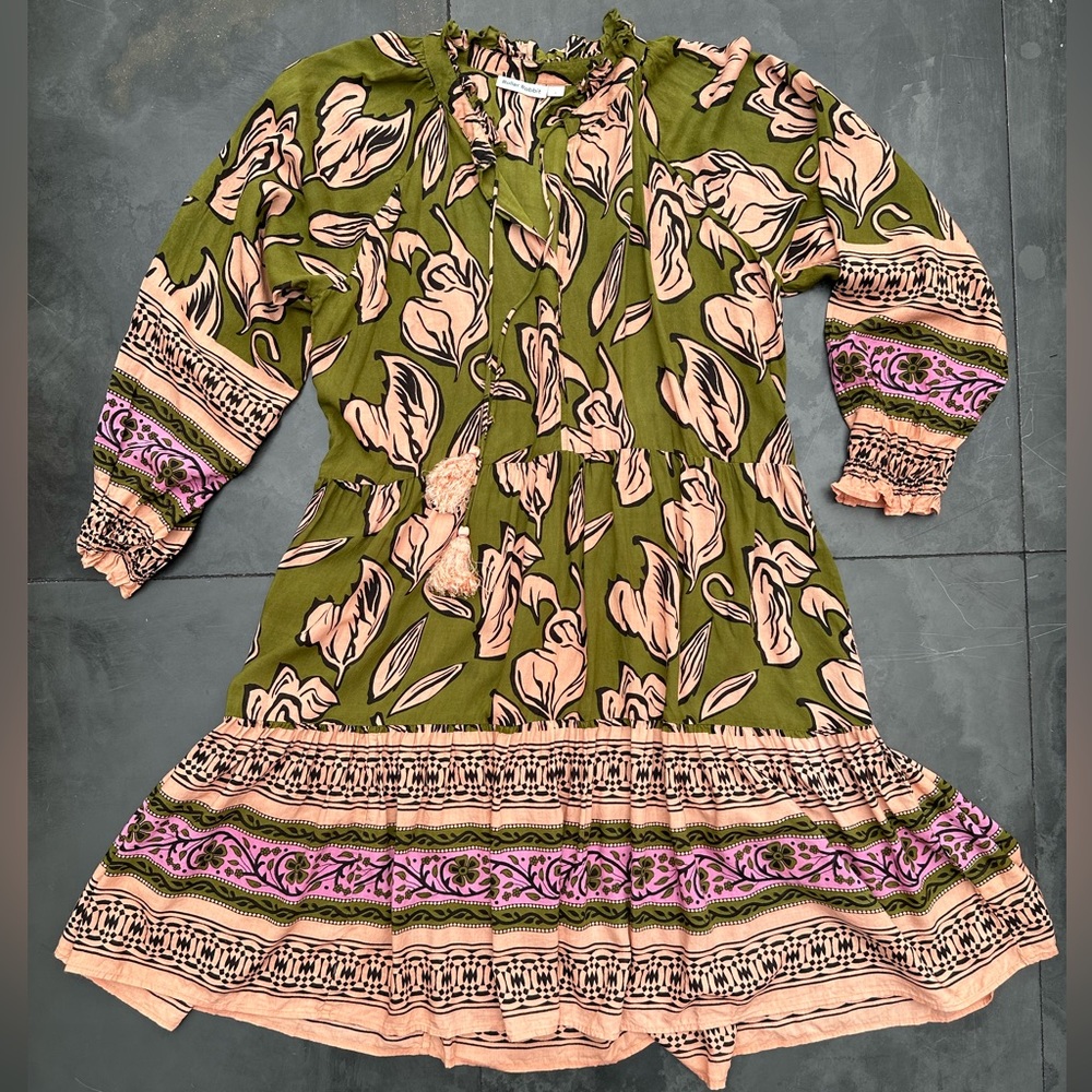Roller Rabbit , Midi Dress, Size Large - Picture 7 of 7